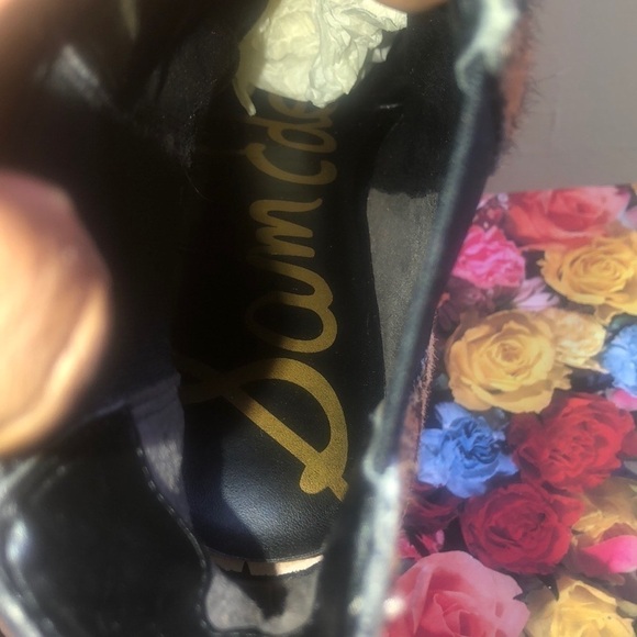 Sam Edelman Women’s Cow Hair Leopard Print Chunky Heel Ankle Boots Size 7.5 - Picture 13 of 14